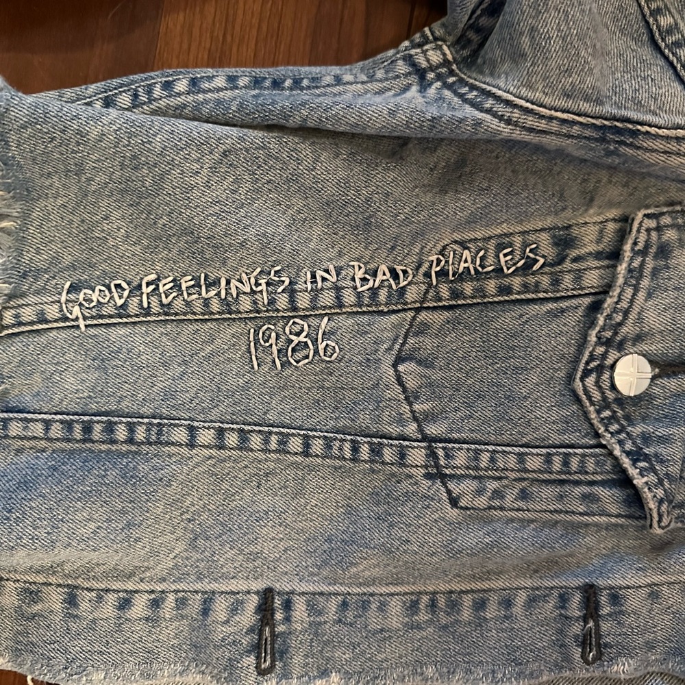 Ksubi Something Missing Crop Denim Jacket Medium - image 4